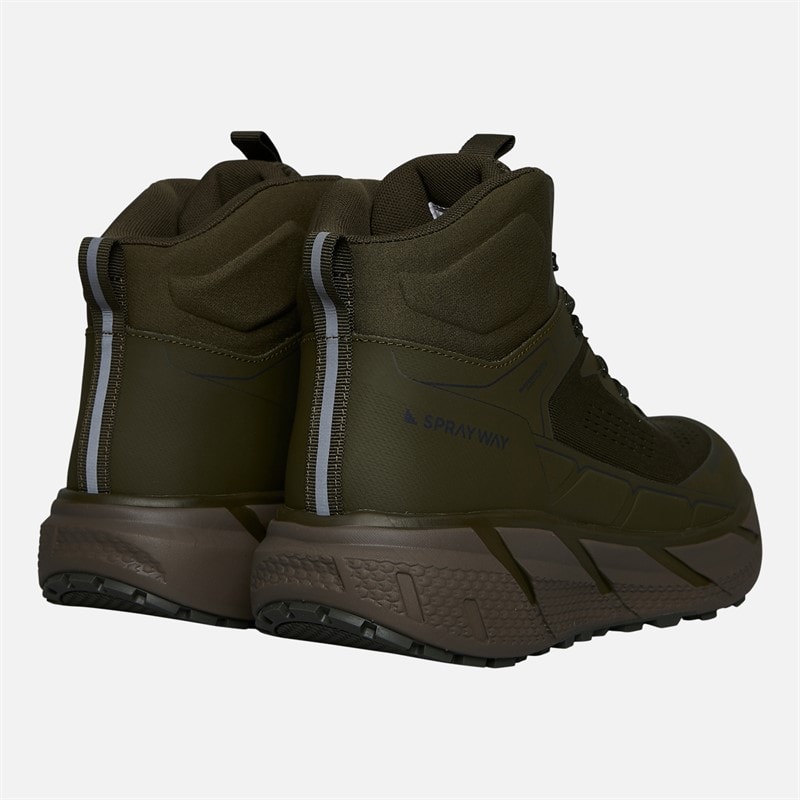 Sprayway Mens Higger Mid Hydrodry Waterproof Trail Walking Boots New Olive - Image 3