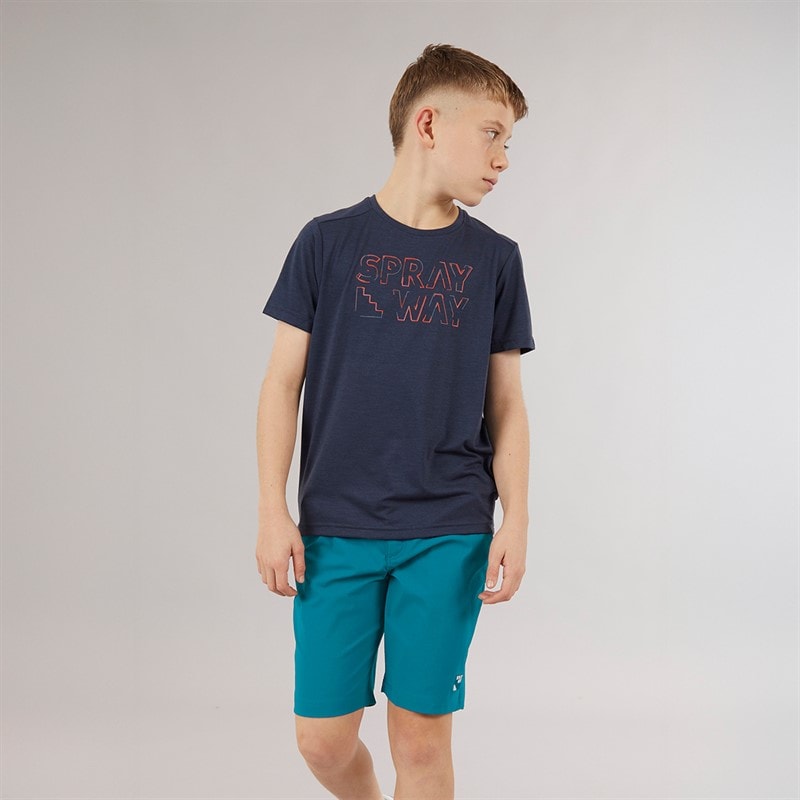 Sprayway Boys Junior Compass TecWEAVE™ Water Resistant Shorts Blue Lagoon - Image 4