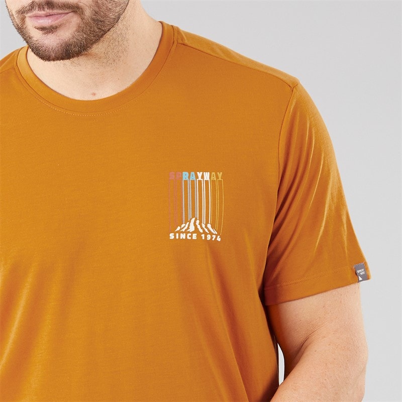 Sprayway Mens Vintage Lyocell T-Shirt Turmeric - Image 3