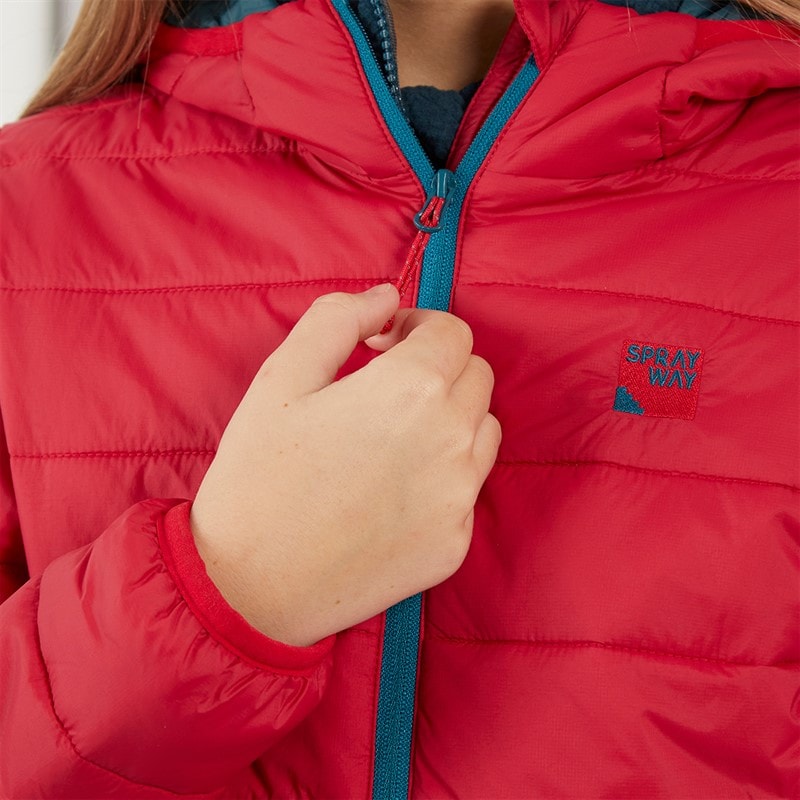 Sprayway Junior Boys Neb TecSHELL™ Insulated Padded Jacket Jalapeno - Image 5