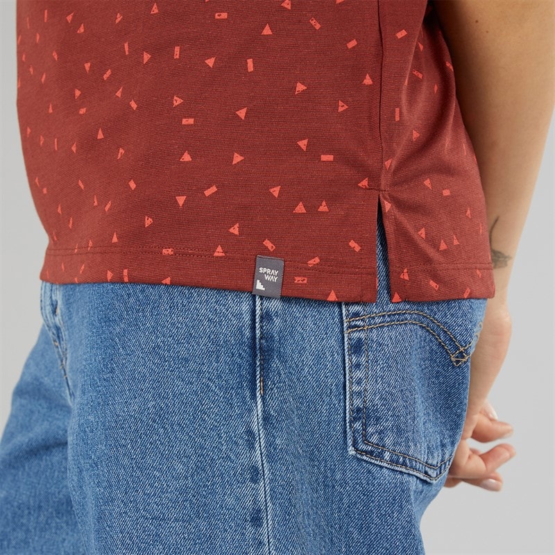 Sprayway Womens Form Print T-Shirt Chipotle - Image 3