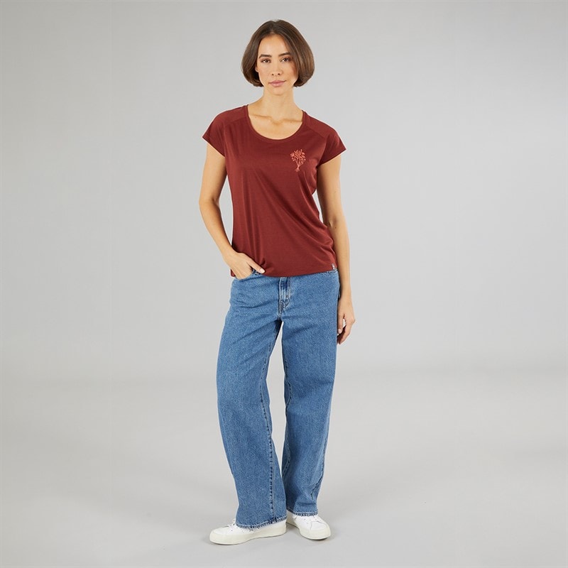 Sprayway Womens Wild Flower Graphic T-Shirt Chipotle - Image 4