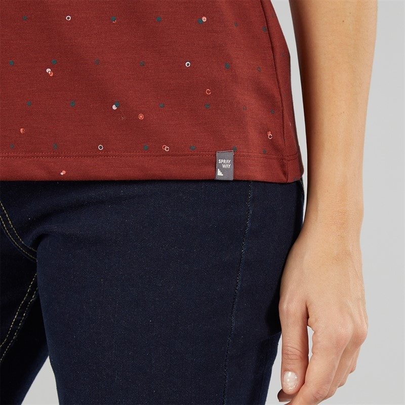 Sprayway Womens Dot Printed T-Shirt Chipotle - Image 3