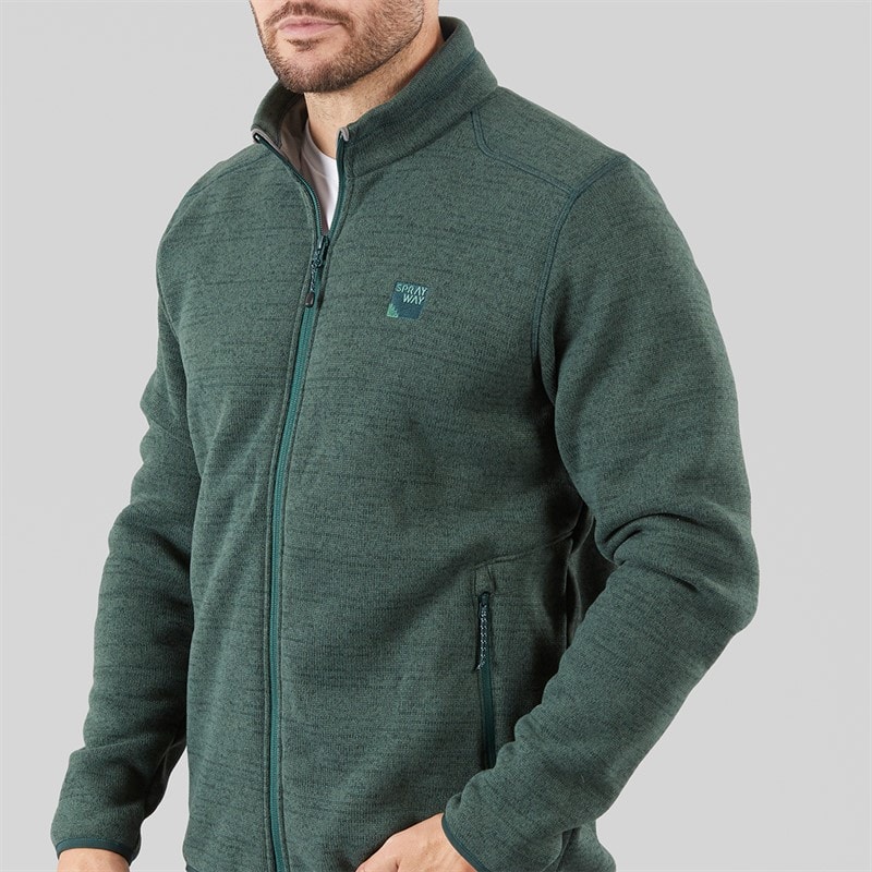 Sprayway Mens Rowarth Polartec Thermal Fleece Jacket Dark Spruce - Image 3