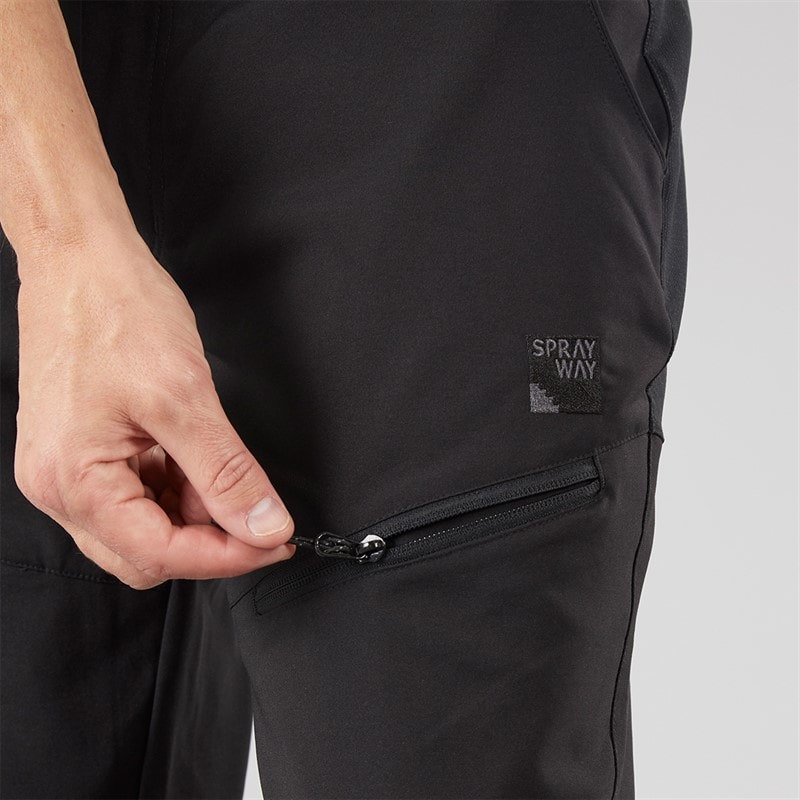 Sprayway Mens Adventure Pro Pant TecWEAVE™ Water Resistant Trousers Black - Image 3