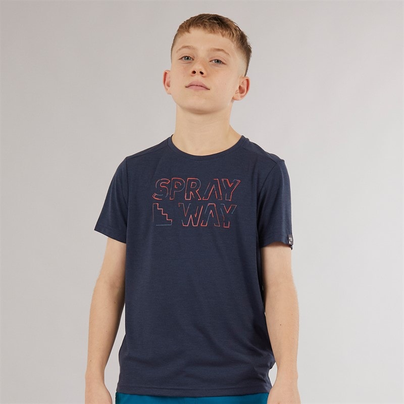 Sprayway Junior Boys Scribe Graphic T-Shirt Light Blazer