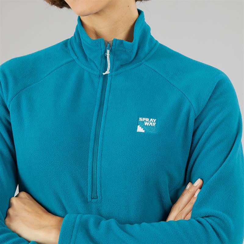 Sprayway Womens Atlanta CoreC™ Half Zip Fleece Blue Lagoon - Image 3