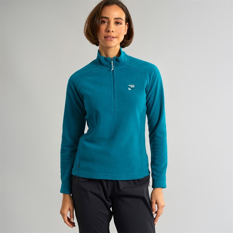 Sprayway Womens Atlanta CoreC™ Half Zip Fleece Blue Lagoon - Image 4