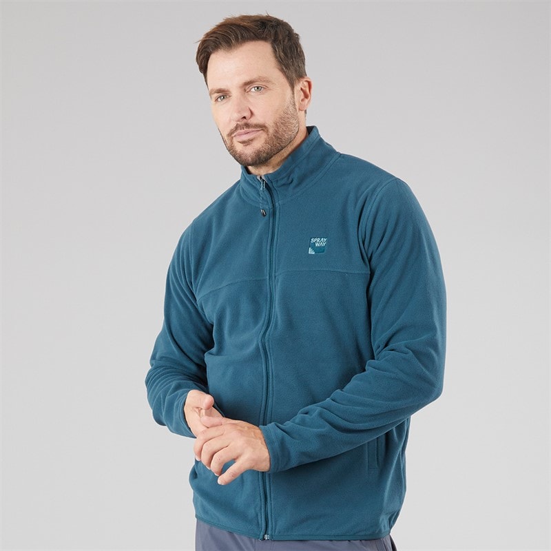 Sprayway Mens Storr Micro Polartec Fleece Jacket Marine Blue - Image 1