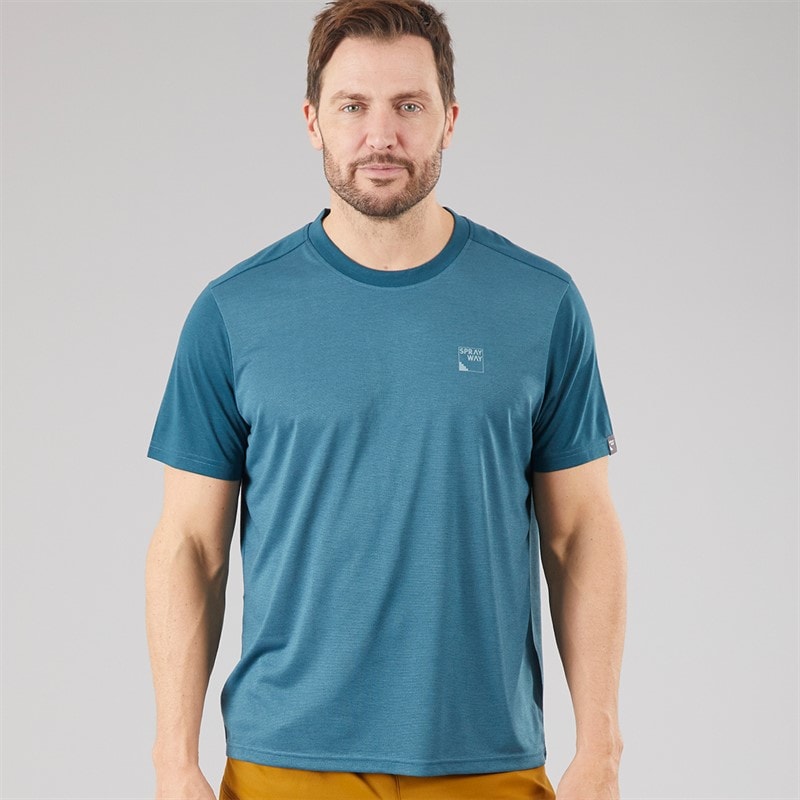 Sprayway Mens Logo T-Shirt Seaport/Marine - Image 1