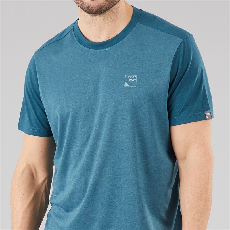 Sprayway Mens Logo T-Shirt Seaport/Marine - Image 3