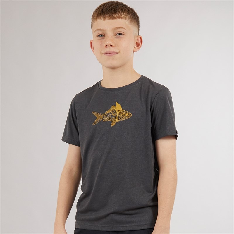 Sprayway Boys Fish Graphic T-Shirt Asphalt - Image 1