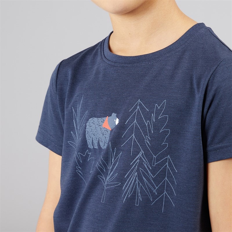 Sprayway Boys Brown Bear Graphic T-Shirt Light Blazer - Image 3