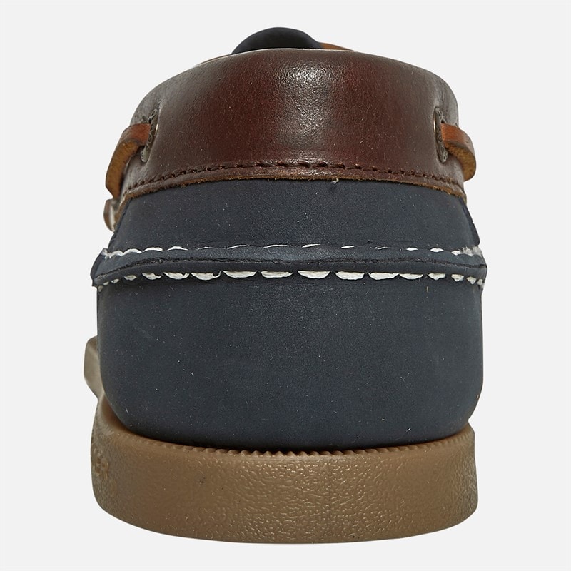 Sperry Mens A/O 2 Eye Boat Shoes Navy/Brown - Image 3