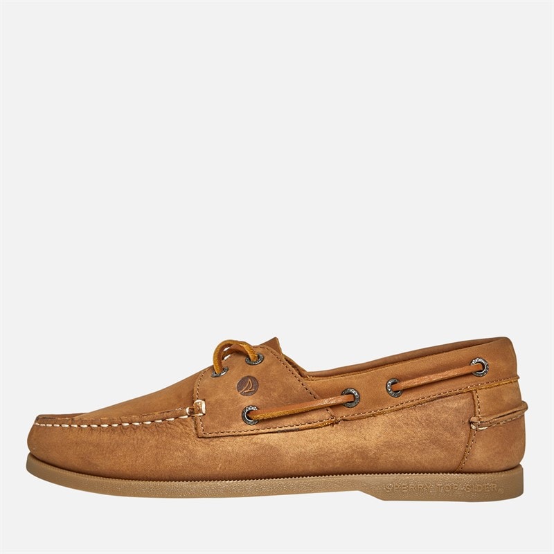 Sperry Mens A/O 2 Eye Boat Shoes Tan Sahara