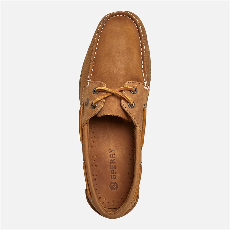 Sperry Mens A/O 2 Eye Boat Shoes Tan Sahara - Image 4