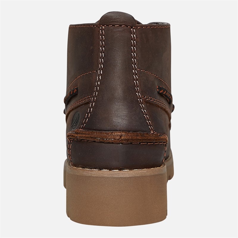 Sperry Womens Seattle Lug Chukka Boots Dark Brown Leather - Image 3