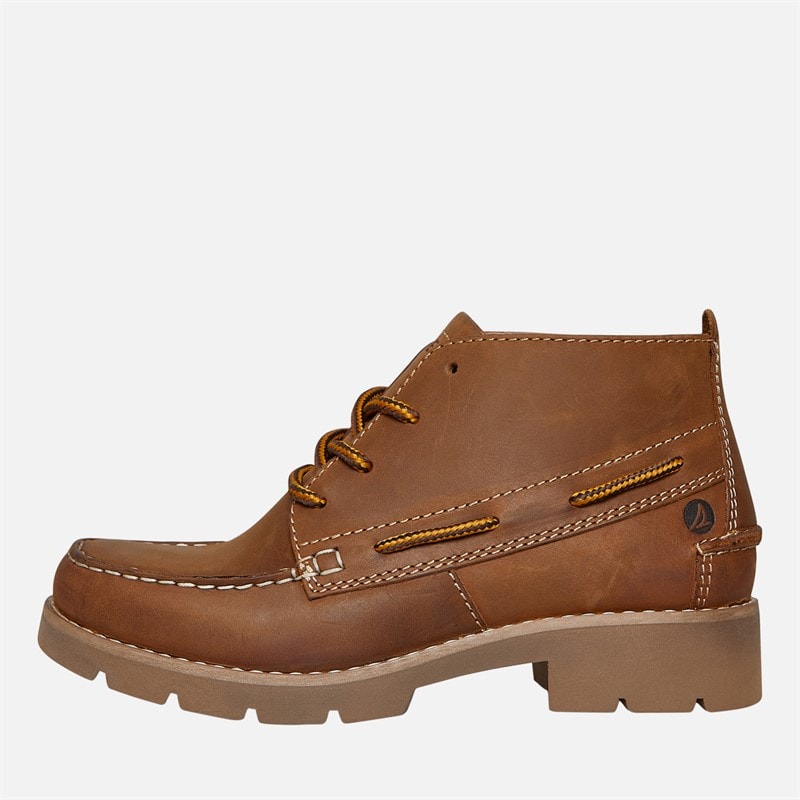 Sperry Womens Seattle Lug Chukka Boots Tan Leather