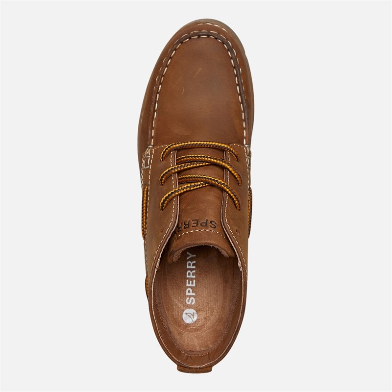 Sperry Womens Seattle Lug Chukka Boots Tan Leather - Image 4