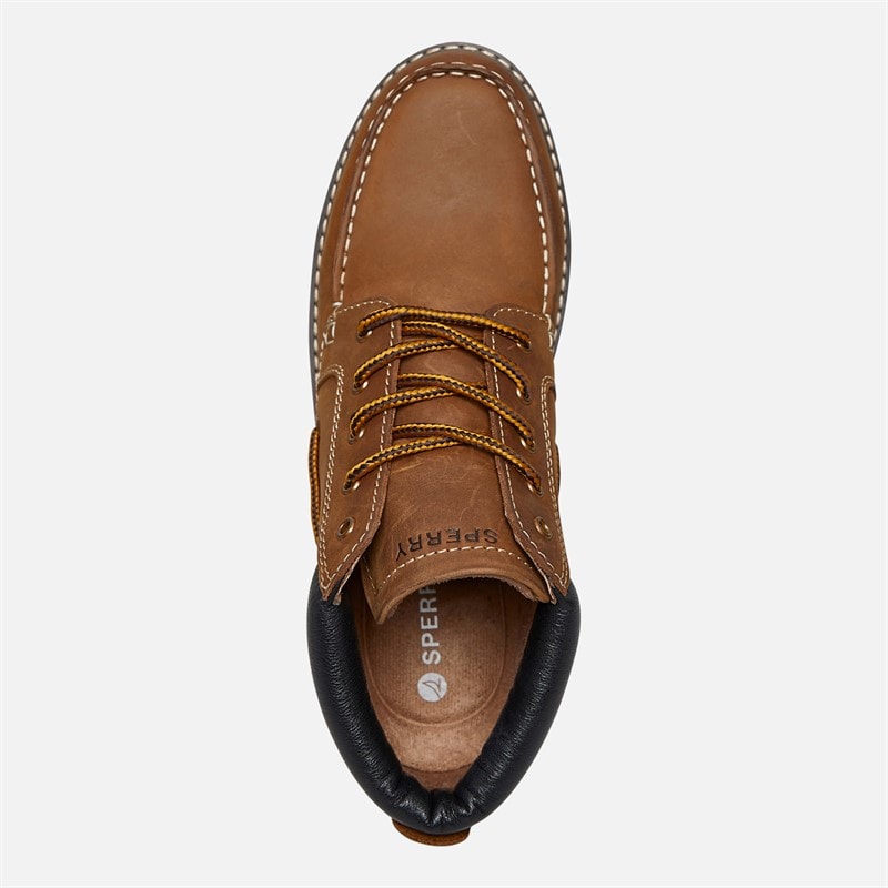 Sperry Mens Freeport Lug Chukka Boots Tan Leather - Image 4