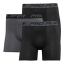 Pro Player Mens Performance Three Pack Boxers Black/Grey