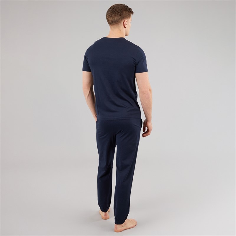 THREADBARE Mens Pyjama Set Navy - Image 2