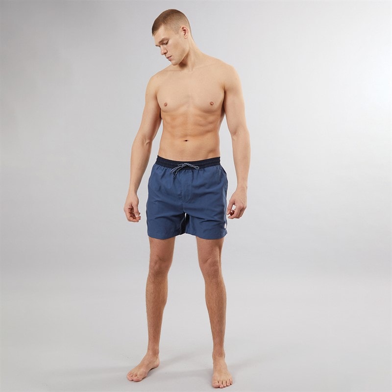 THREADBARE Mens Penglai Swim Shorts Vintage Blue - Image 3