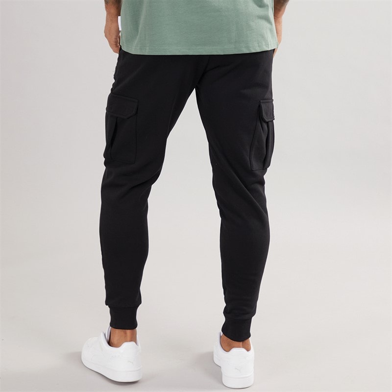 THREADBARE Mens Stefan Joggers Black - Image 2