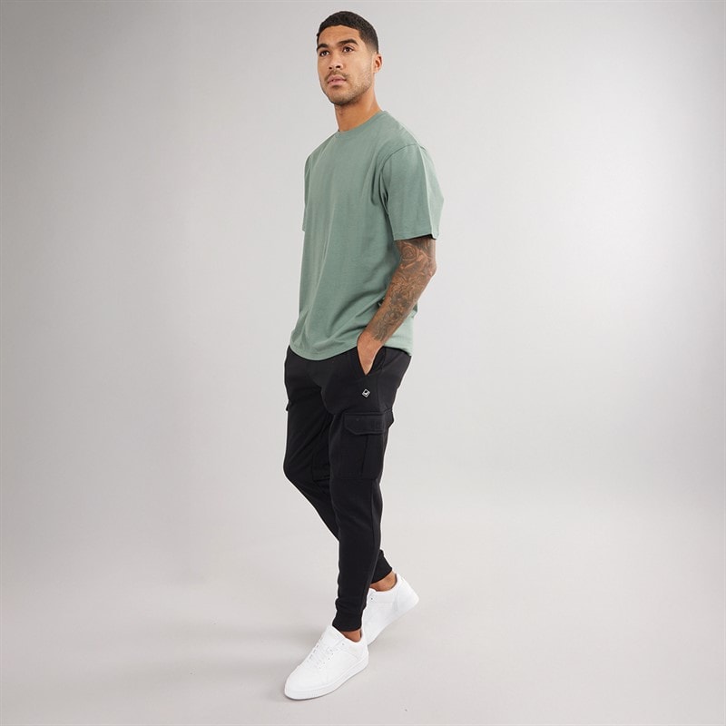 THREADBARE Mens Stefan Joggers Black - Image 4