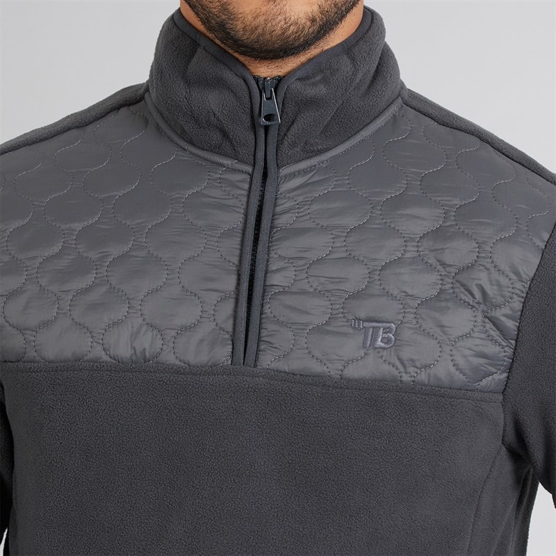 THREADBARE Mens Pascal Two Pack Fleeces Navy/Charcoal - Image 3