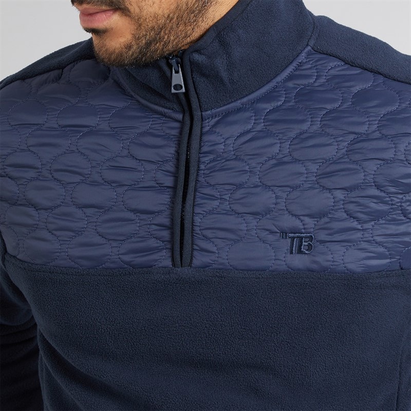 THREADBARE Mens Pascal Two Pack Fleeces Navy/Charcoal - Image 5