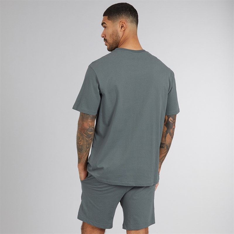 THREADBARE Mens Wavery Pyjama Set Petrol - Image 2