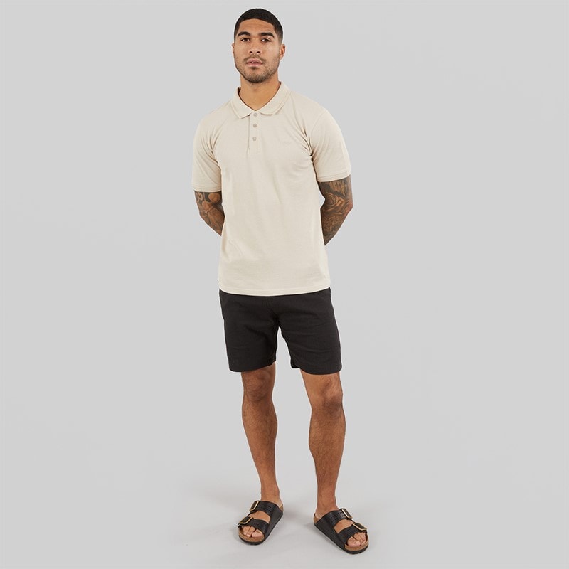 THREADBARE Mens Eastsea Shorts Black - Image 4