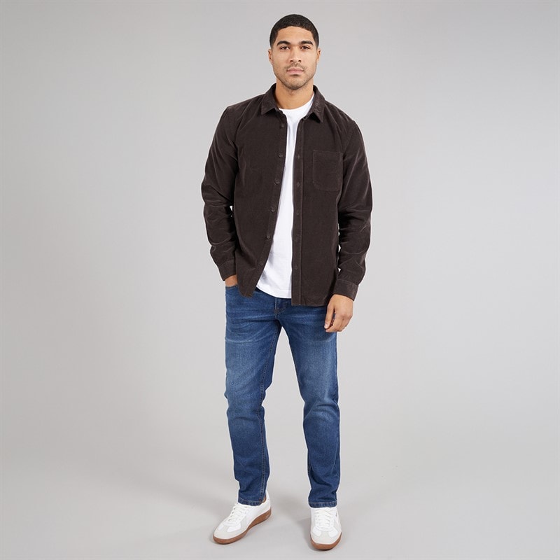 THREADBARE Mens Canterbury Straight Fit Jeans Mid Wash - Image 4