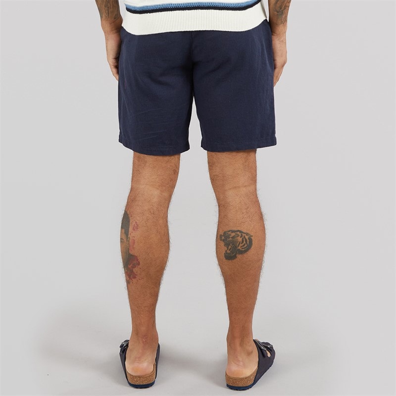 THREADBARE Mens Eastsea Shorts Navy - Image 2