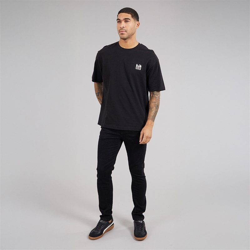 THREADBARE Mens Islington Slim Fit Jeans Black - Image 3