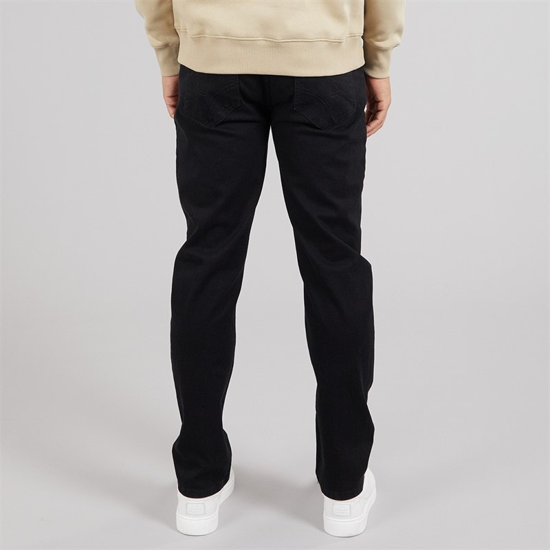 THREADBARE Mens Canterbury Straight Fit Jeans Black - Image 2