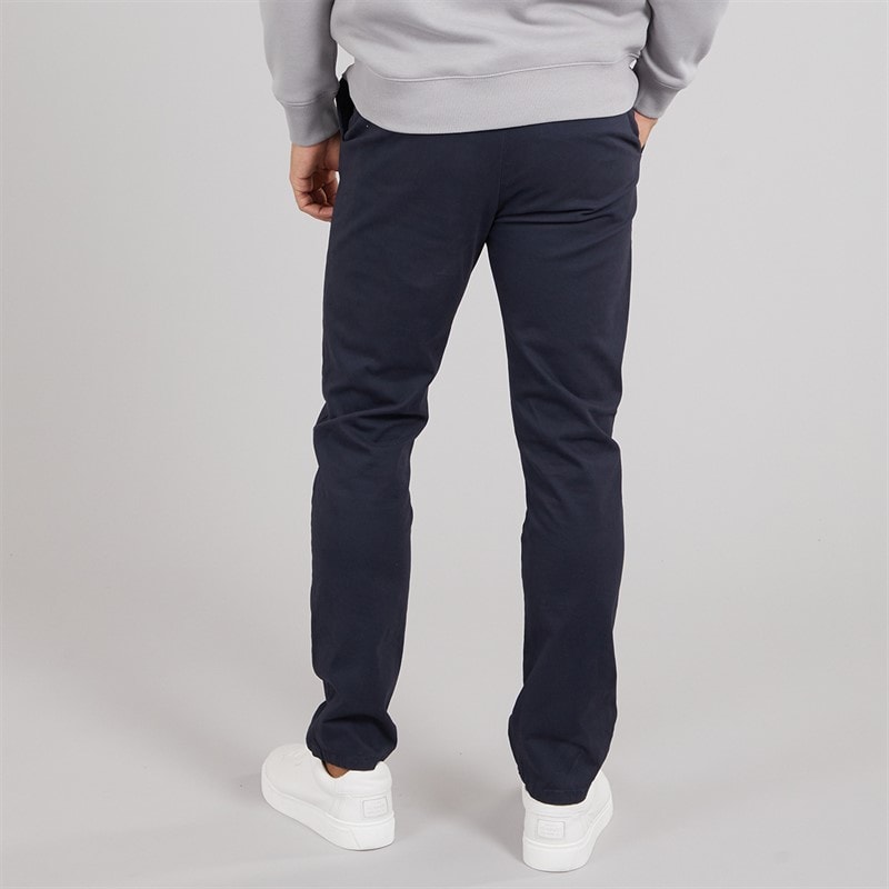 THREADBARE Mens Artois Chino Trousers Navy - Image 2