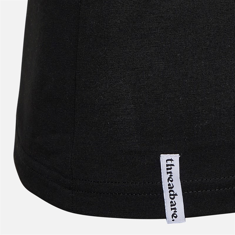 THREADBARE Mens Kyler Three Pack Vests Black/White/Grey Marl - Image 2