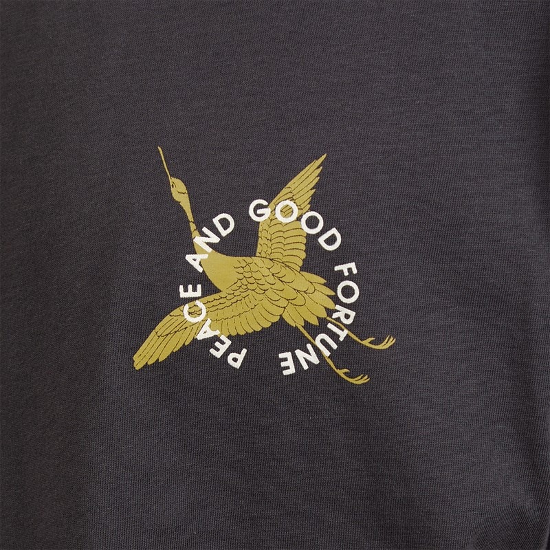 THREADBARE Mens Dag T-Shirt Charcoal - Image 5
