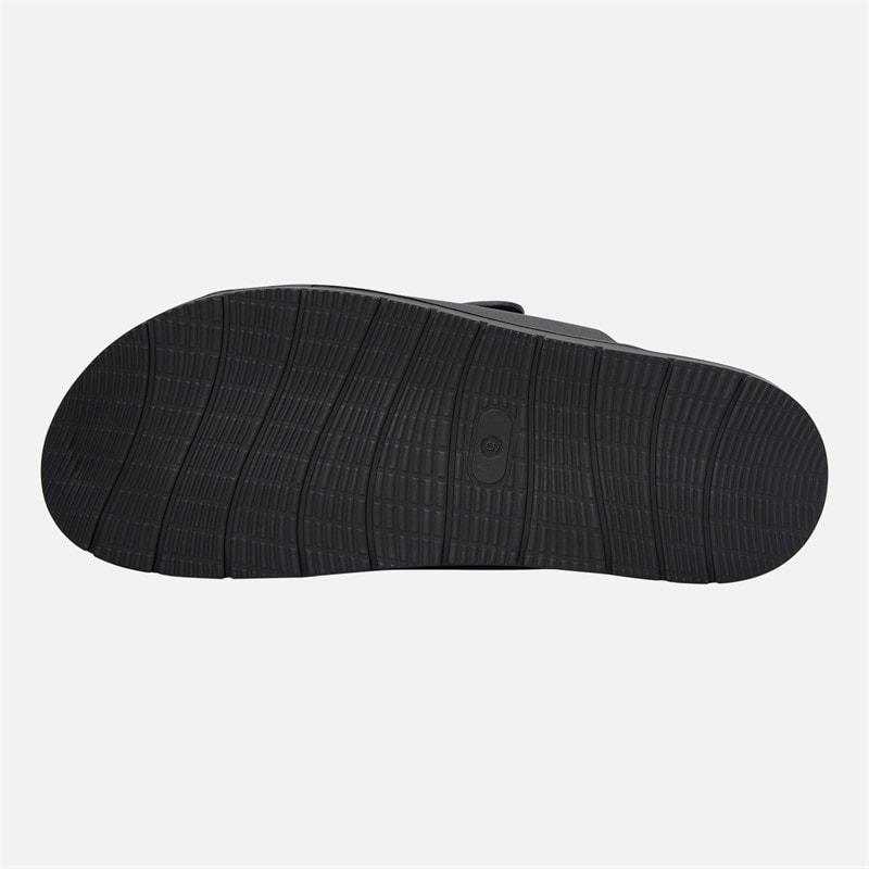 THREADBARE Mens Gladstone Dual Strap Sandals Black - Image 3