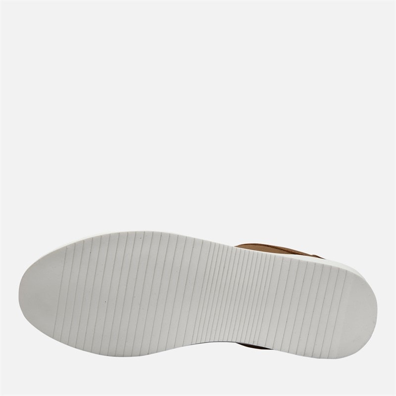 THREADBARE Mens Court Trainers Brown - Image 2