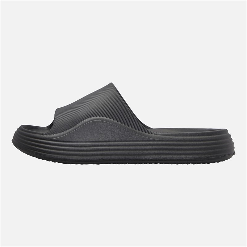 THREADBARE Mens Turnbridge Sliders Black - Image 2