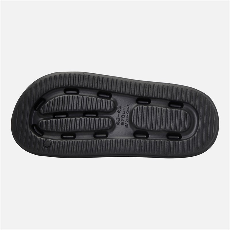 THREADBARE Mens Turnbridge Sliders Black - Image 3