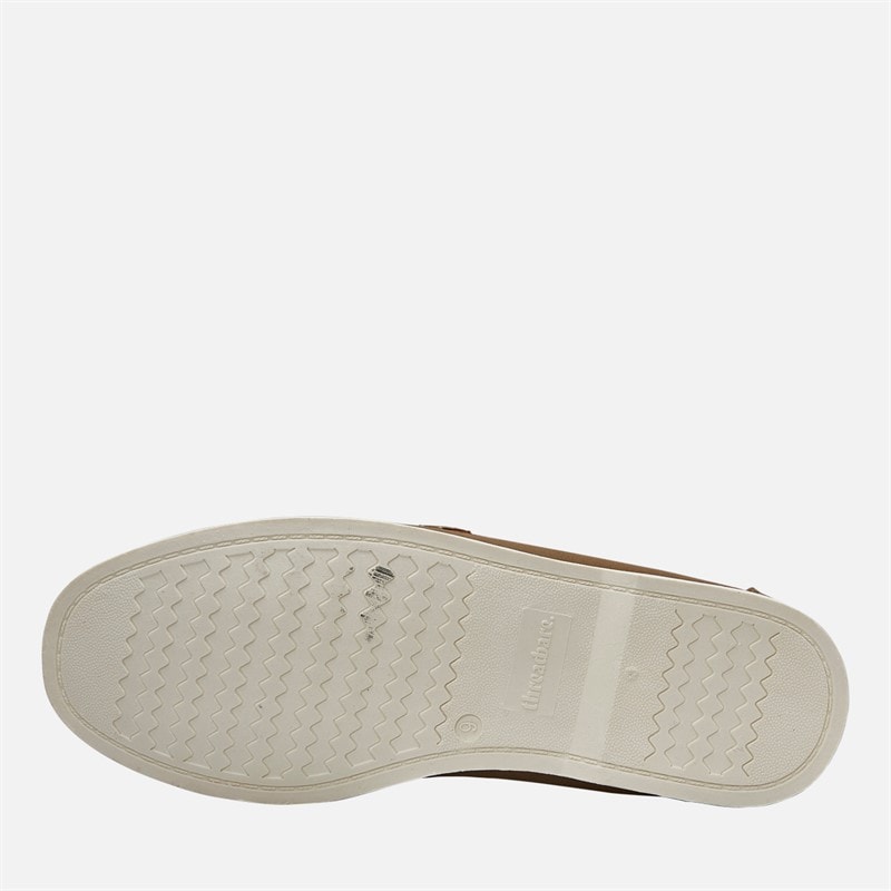 THREADBARE Mens Textured Loafers Brown - Image 2