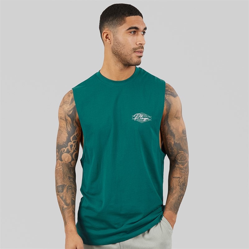 THREADBARE Mens Vacay Vest Mediteranea - Image 2