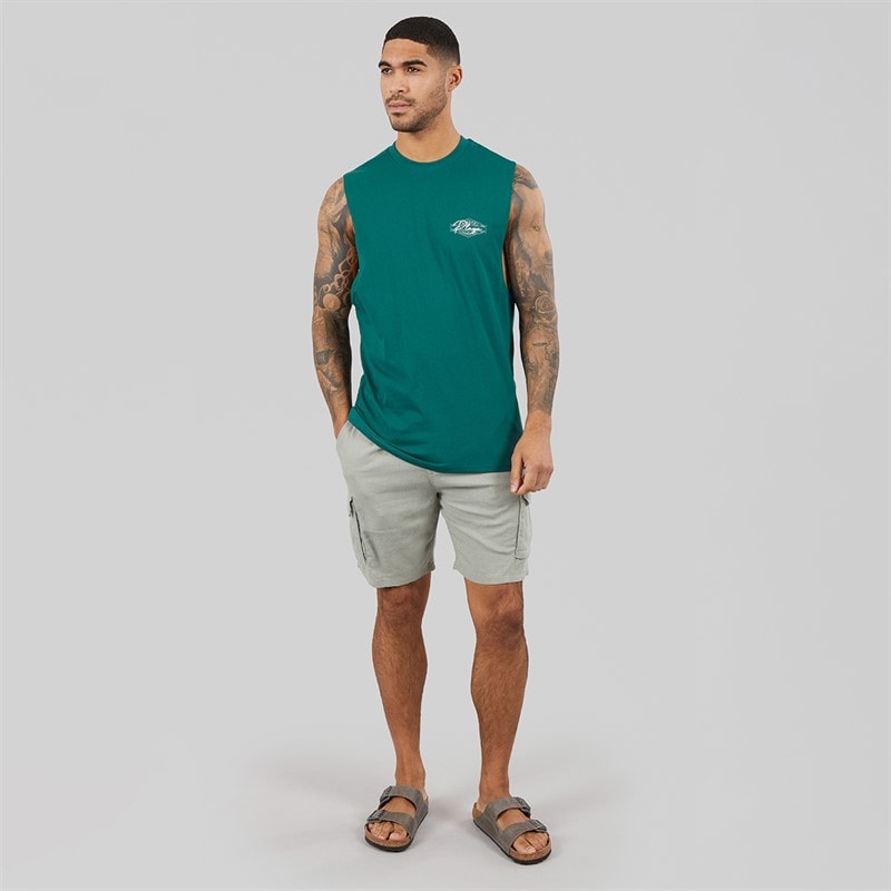 THREADBARE Mens Vacay Vest Mediteranea - Image 4