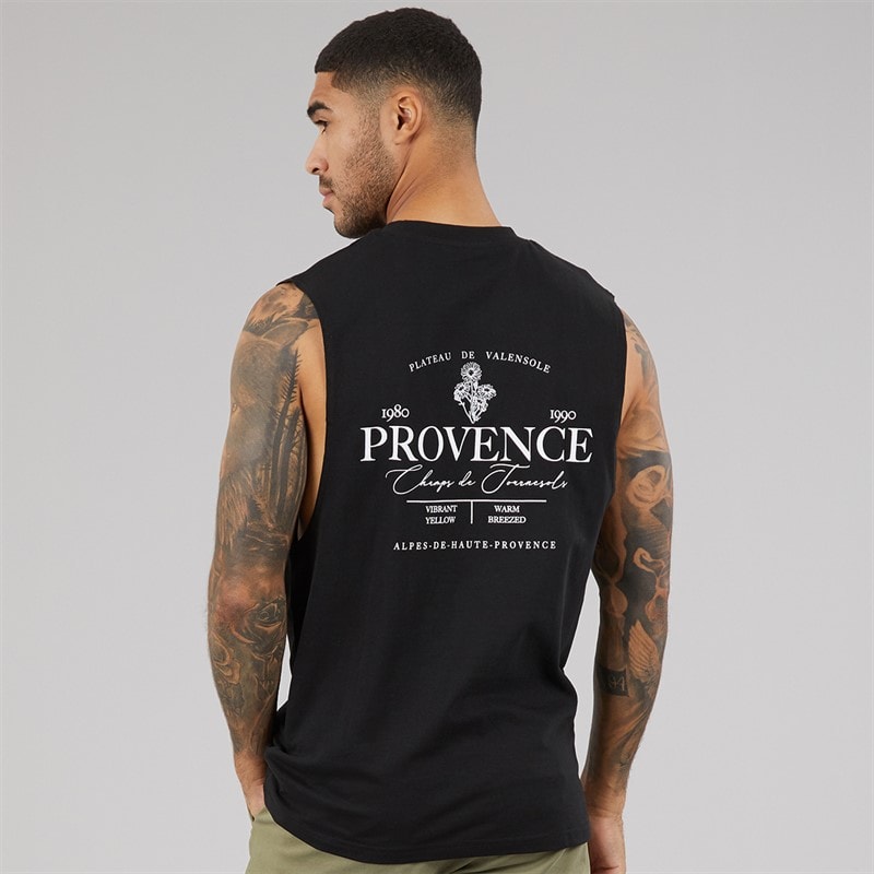 THREADBARE Mens Proven Vest Black - Image 3