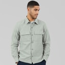 THREADBARE Mens Mini Long Sleeve Shacket Sage