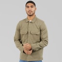 THREADBARE Mens Relay Long Sleeve Shacket Sage